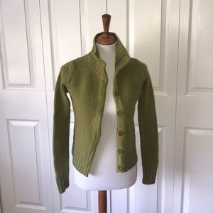 Green wool J. Crew sweater